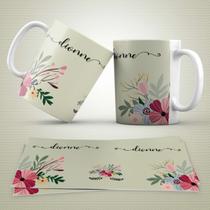 Caneca Personalizada Flores 04