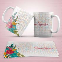 Caneca Personalizada Flores 22