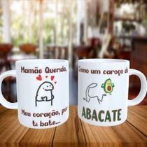Caneca Personalizada FLORK MÃE QUERIDA MEU CORAÇÃO POR TI BATE...