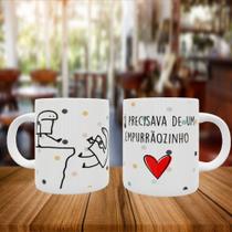 Caneca Personalizada Flork Namorados Só Precisava de um Empurrãozinho Caneca Personalizada Flork Namorados Só Precisava de um Empurrãozinho