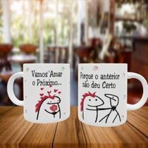Caneca Personalizada Flork Namorados Vamos Amar o Próximo...