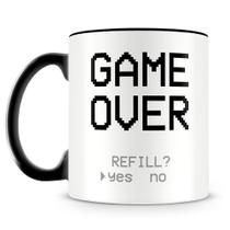Caneca Personalizada Game Over - Estampa Geek & Nerd