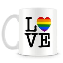 Caneca Personalizada Gay Love - Porcelana Brilhante com Estampa Pride Caneca Personalizada Gay Love - Porcelana Brilhante com Estampa Pride