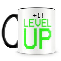 Caneca Personalizada Geek & Nerd - Level UP! - Porcelana Brilhante