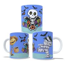 Caneca Personalizada Halloween Caveiras