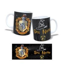 Caneca Personalizada Harry Potter Escudo Casas - Grifinória Sonserina Lufa Lufa Corvinal Caneca Personalizada Harry Potter Escudo Casas - Grifinória Sonserina Lufa Lufa Corvinal