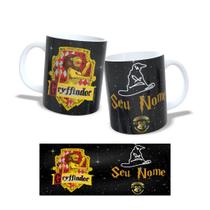 Caneca Personalizada Harry Potter Escudo Casas - Grifinória Sonserina Lufa Lufa Corvinal Caneca Personalizada Harry Potter Escudo Casas - Grifinória Sonserina Lufa Lufa Corvinal