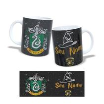 Caneca Personalizada Harry Potter Escudo Casas - Grifinória Sonserina Lufa Lufa Corvinal Caneca Personalizada Harry Potter Escudo Casas - Grifinória Sonserina Lufa Lufa Corvinal