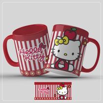 Caneca Personalizada Hello Kitty Com alça e interior colorido