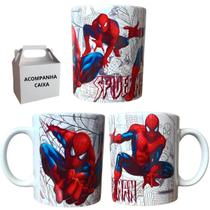 Caneca Personalizada Homem Aranha Porcelana Premium Café Chocolate 325ml Dia das Crianças Caneca Personalizada Homem Aranha Porcelana Premium Café Chocolate 325ml Dia das Crianças