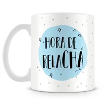 Caneca Personalizada Hora de Relaxar - Porcelana Branca