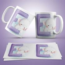Caneca Personalizada Infantil Letra E Caneca Personalizada Infantil Letra E
