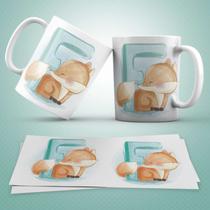 Caneca Personalizada Infantil Letra F Caneca Personalizada Infantil Letra F