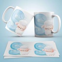 Caneca Personalizada Infantil Letra S