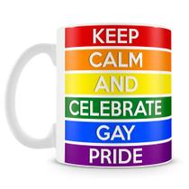 Caneca Personalizada Keep Calm And Celebrate Gay Pride - 325ml