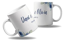 Caneca Personalizada Lembrança Casamento Data Convite Amor 2