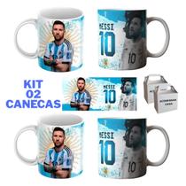 Caneca Personalizada Lionel Messi Copa Argentina Porcelana 325ml Caneca Personalizada Lionel Messi Copa Argentina Porcelana 325ml