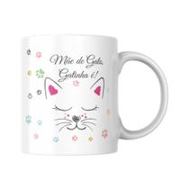 Caneca Personalizada Mãe De Pet Mãe De Gato Gatinha É
