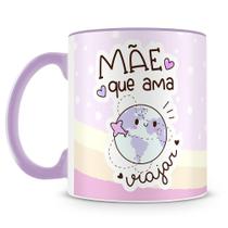 Caneca Personalizada Mãe que Ama Viajar - Cerâmica de Alta Qualidade Caneca Personalizada Mãe que Ama Viajar - Cerâmica de Alta Qualidade