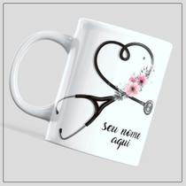 Caneca Personalizada Médico Médica Medicina Doutor Desenho Xícara Porcelana Presente 325 ml Cerâmica De Alto Brilho