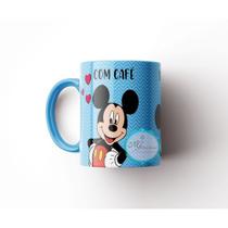 Caneca Personalizada Mickey Minnie Disney Com Café Sem Café