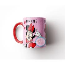 Caneca Personalizada Mickey Minnie Disney Com Café Sem Café