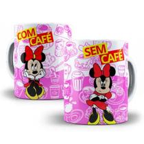 Caneca Personalizada Minnie Com Café Sem Café