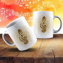 Caneca Personalizada Musica Instrumento Musical Orquestra Banda Jaez Jazz Notas Musicais