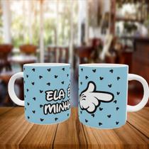 Caneca Personalizada Namorados Ela é Minha Ele é Meu