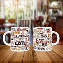 Caneca Personalizada Namorados Love e Love Caneca Personalizada Namorados Love e Love