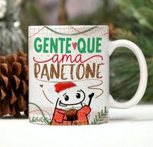 Caneca Personalizada Natal Porcelana Gente que Ama Panetone