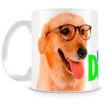 Caneca Personalizada Nerd Dog em Porcelana - 325ml