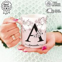 Caneca Personalizada Nome Floral Cerejeira