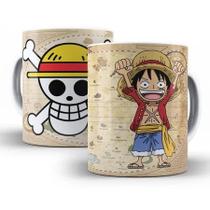 Caneca personalizada One Piece Chibi - Mugiwaras - Monkey D. Luffy