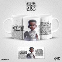 Caneca Personalizada Orixás Kids Estilo Pixar Disney Cerâmica 325ml