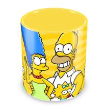 Caneca Personalizada Os Simpsons - Porcelana Alta Brilho Amarela Caneca Personalizada Os Simpsons - Porcelana Alta Brilho Amarela