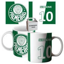 Caneca Personalizada Palmeiras Palestra Seu Nome Porcelana 325ml Caneca Personalizada Palmeiras Palestra Seu Nome Porcelana 325ml