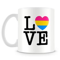 Caneca Personalizada Pan Love com Estampa Pride - Porcelana Brilhante Caneca Personalizada Pan Love com Estampa Pride - Porcelana Brilhante