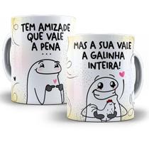 Caneca Personalizada Para Amigas Flork Meme Porcelana- Tem Amizade