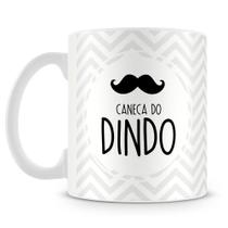 Caneca Personalizada para Dindo - Porcelana Branca com Estampa Caneca Personalizada para Dindo - Porcelana Branca com Estampa