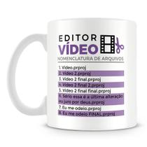 Caneca Personalizada para Editor de Vídeo - 325ml - Cerâmica Resistente Caneca Personalizada para Editor de Vídeo - 325ml - Cerâmica Resistente