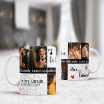 Caneca personalizada para o dia dos namorados juntos desde Caneca personalizada para o dia dos namorados juntos desde