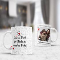 Caneca personalizada para o dia dos namorados quero você por toda a vida
