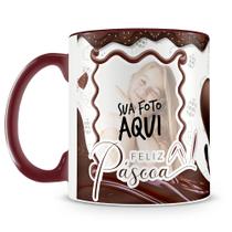Caneca Personalizada Páscoa A Bela e a Fera com Foto - 325ml
