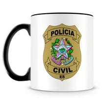 Caneca Personalizada Polícia Civil do Espírito Santo - Porcelana de Alto Brilho