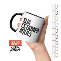 Caneca Personalizada Porcelana 325ml Com a Sua Arte ou Foto