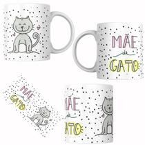 Caneca Personalizada Porcelana Mãe de Pet Mãe de Gato Mãe de Cachorro