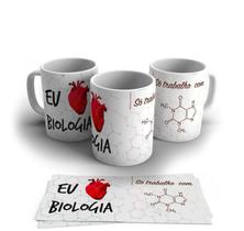 Caneca Personalizada Porcelana Profissão Biólogo 325ml