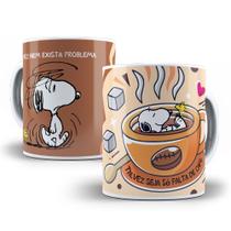 Caneca Personalizada (porcelana) - Snoopy - Talvez nem exista problema, Talvez seja só falta de Café