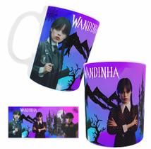 Caneca Personalizada Porcelana Wandinha Família Adams